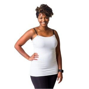 white nursing tank top